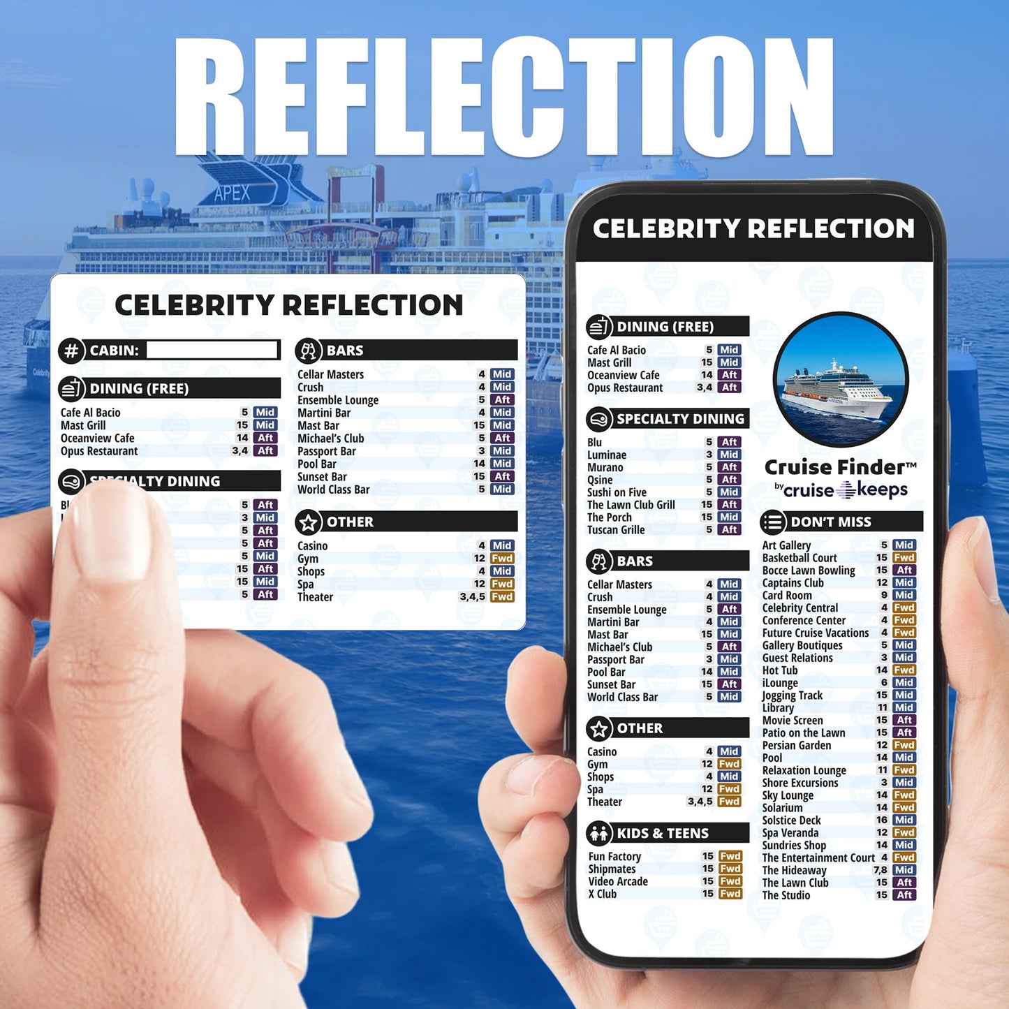 Deck Finder Cards - Celebrity Reflection