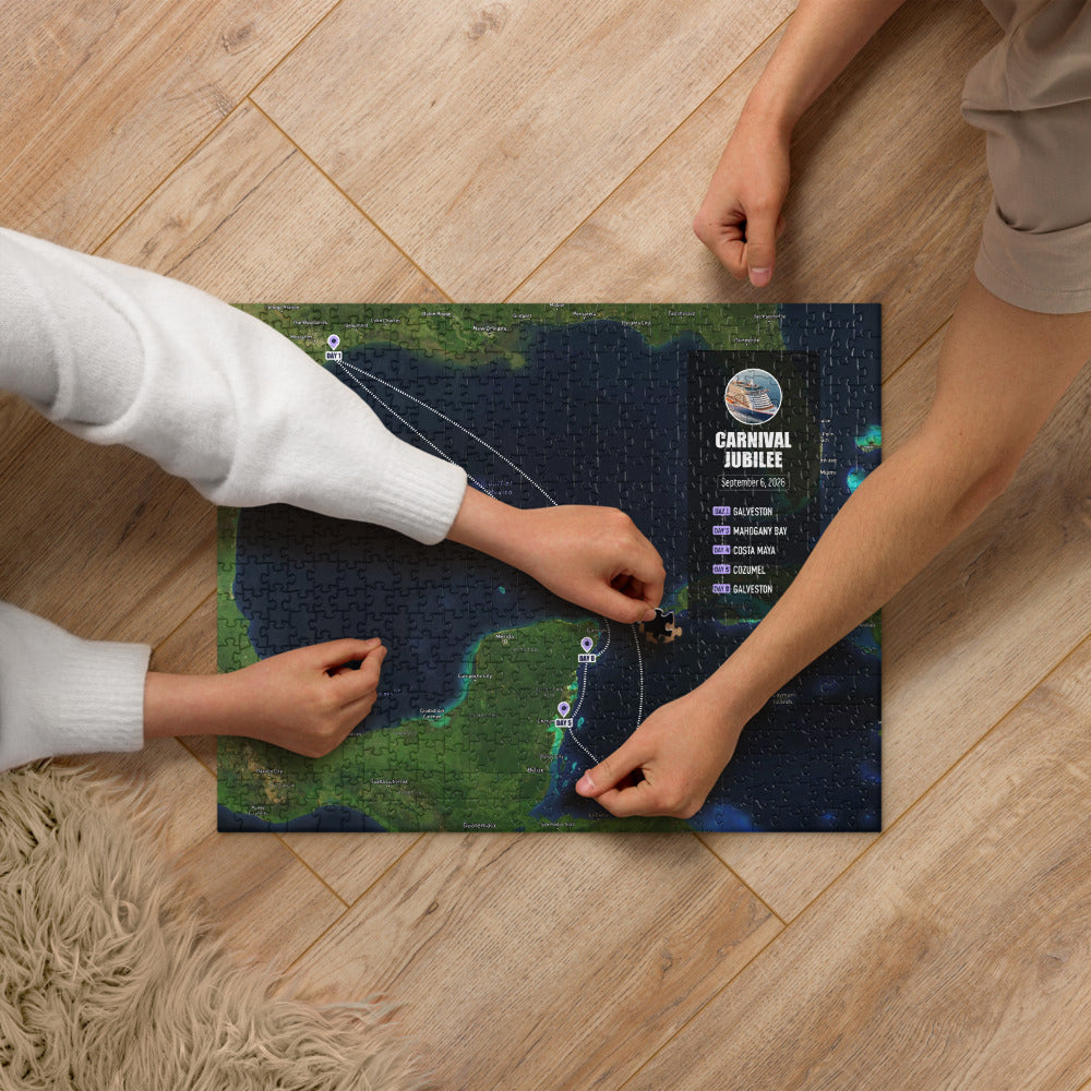 Cruise Maps Puzzle Personalized Itinerary Assembling