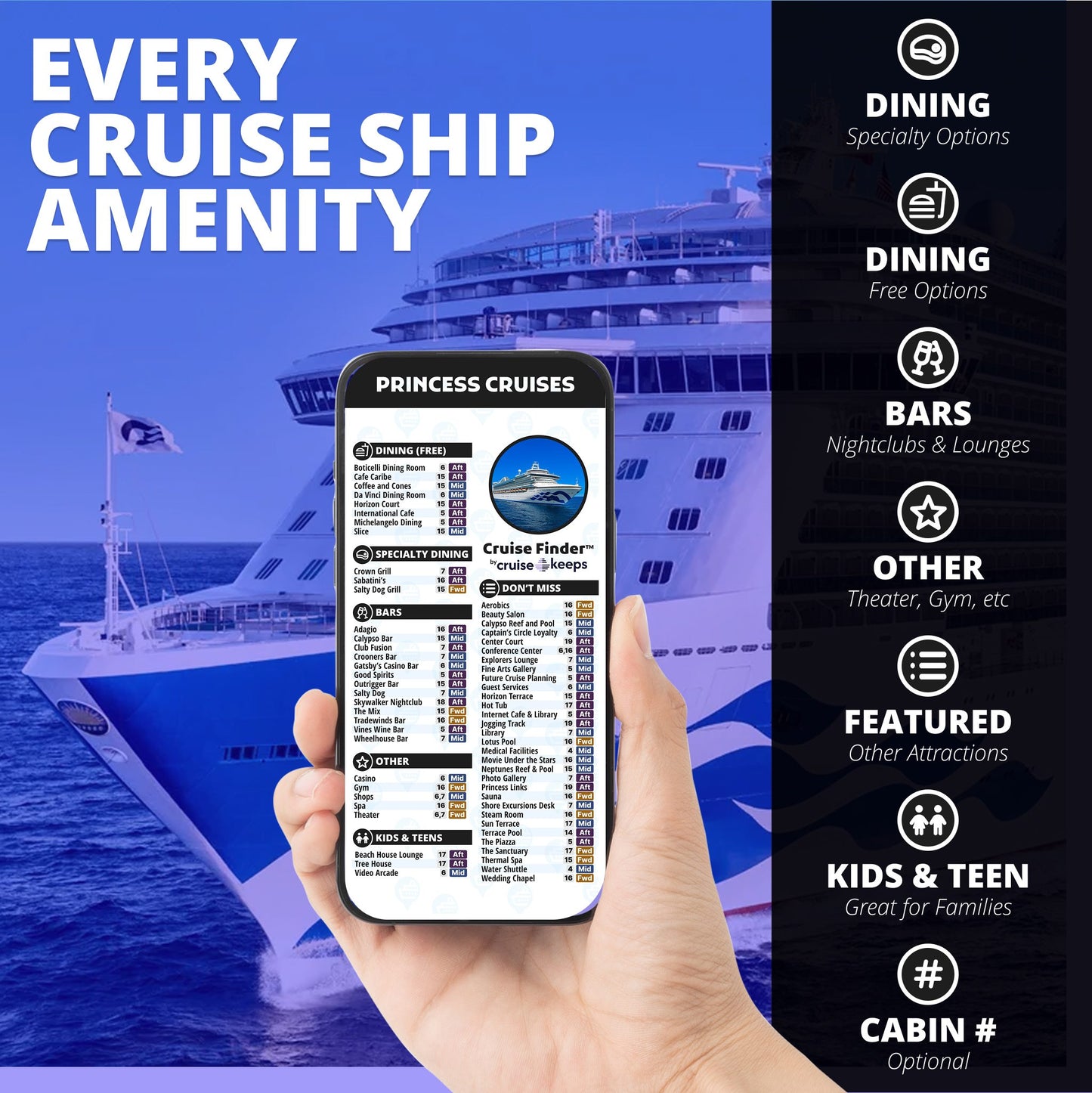 Deck Finder Cards - Discovery Princess