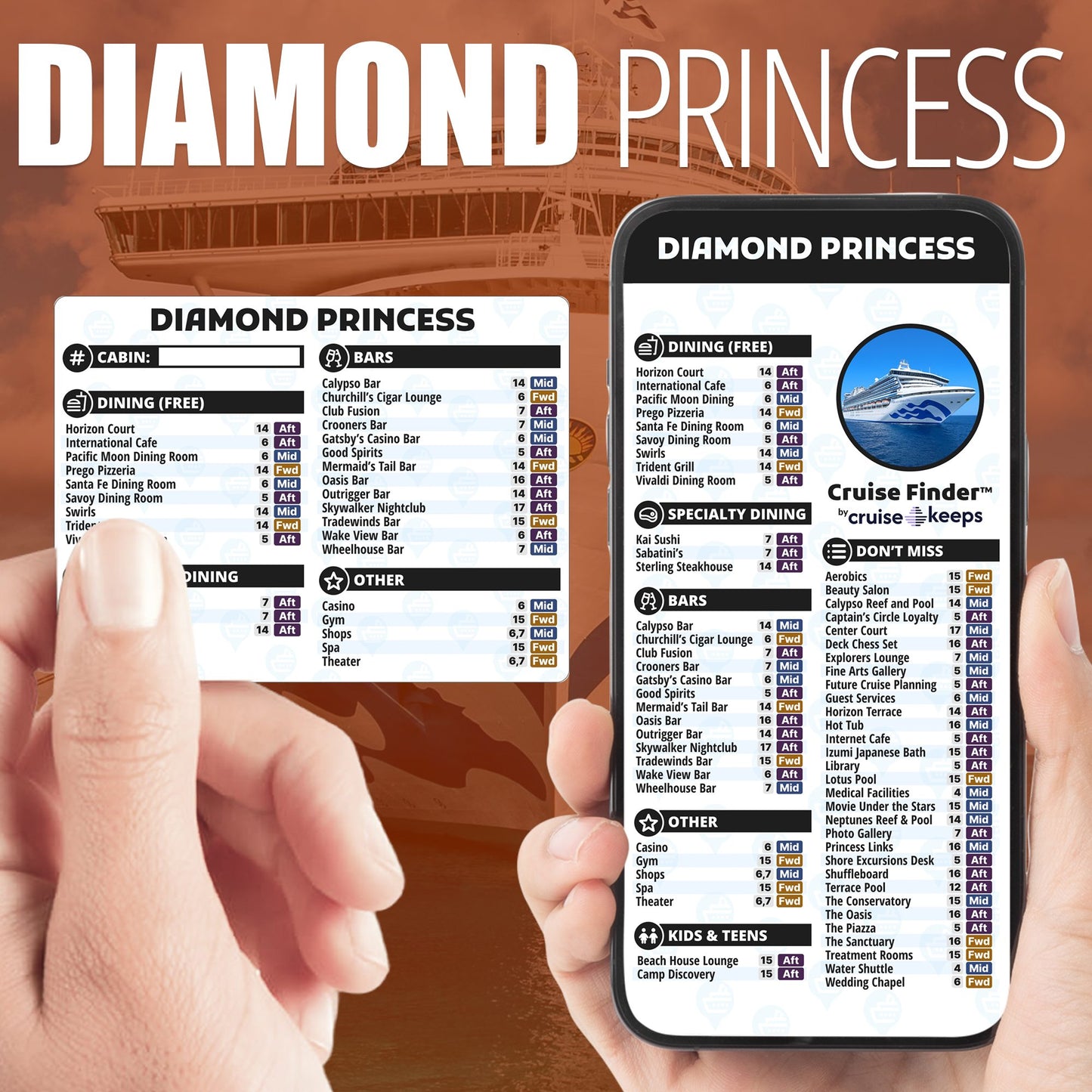 Deck Finder Cards - Diamond Princess