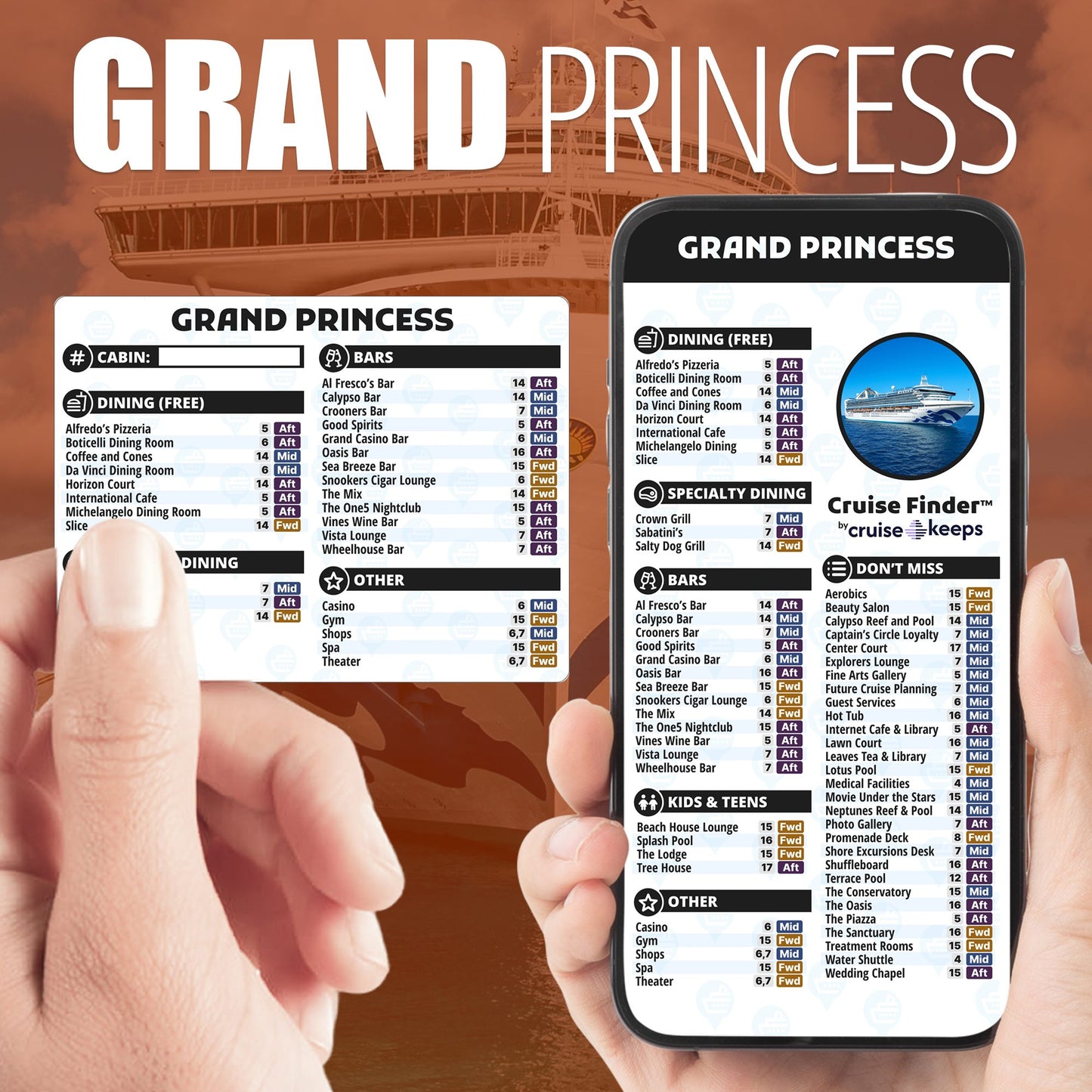 Deck Finder Cards - Grand Princess