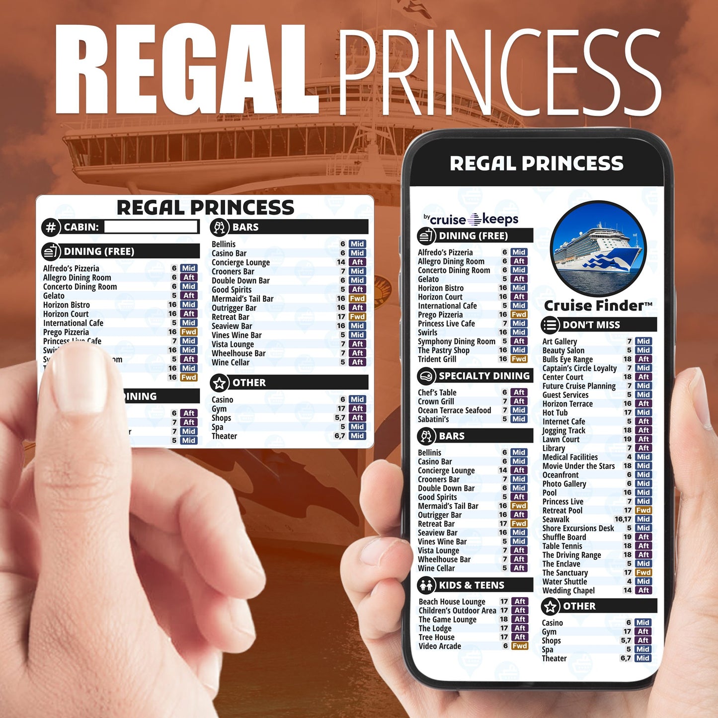 Deck Finder Cards - Regal Princess