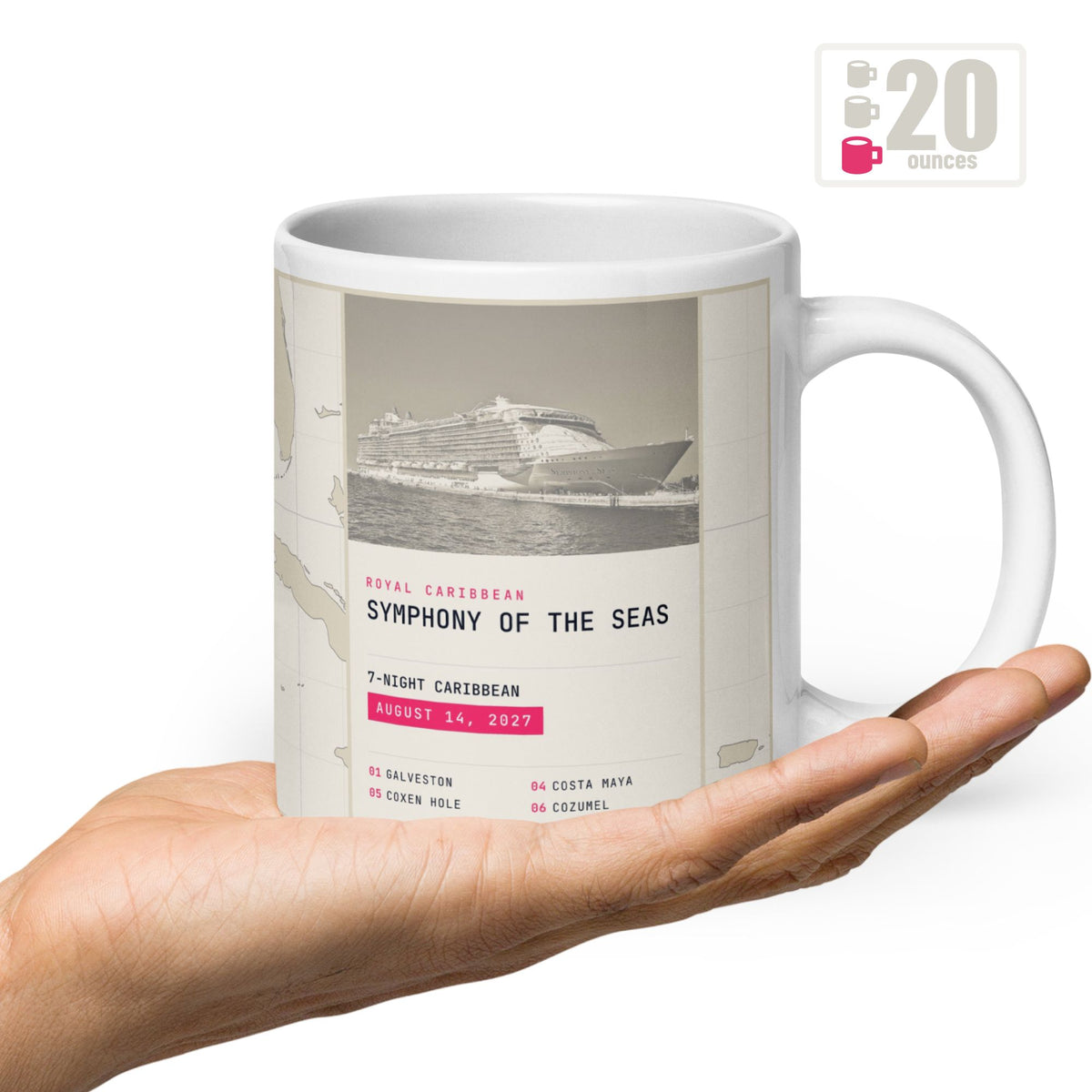 20 oz custom cruise coffee