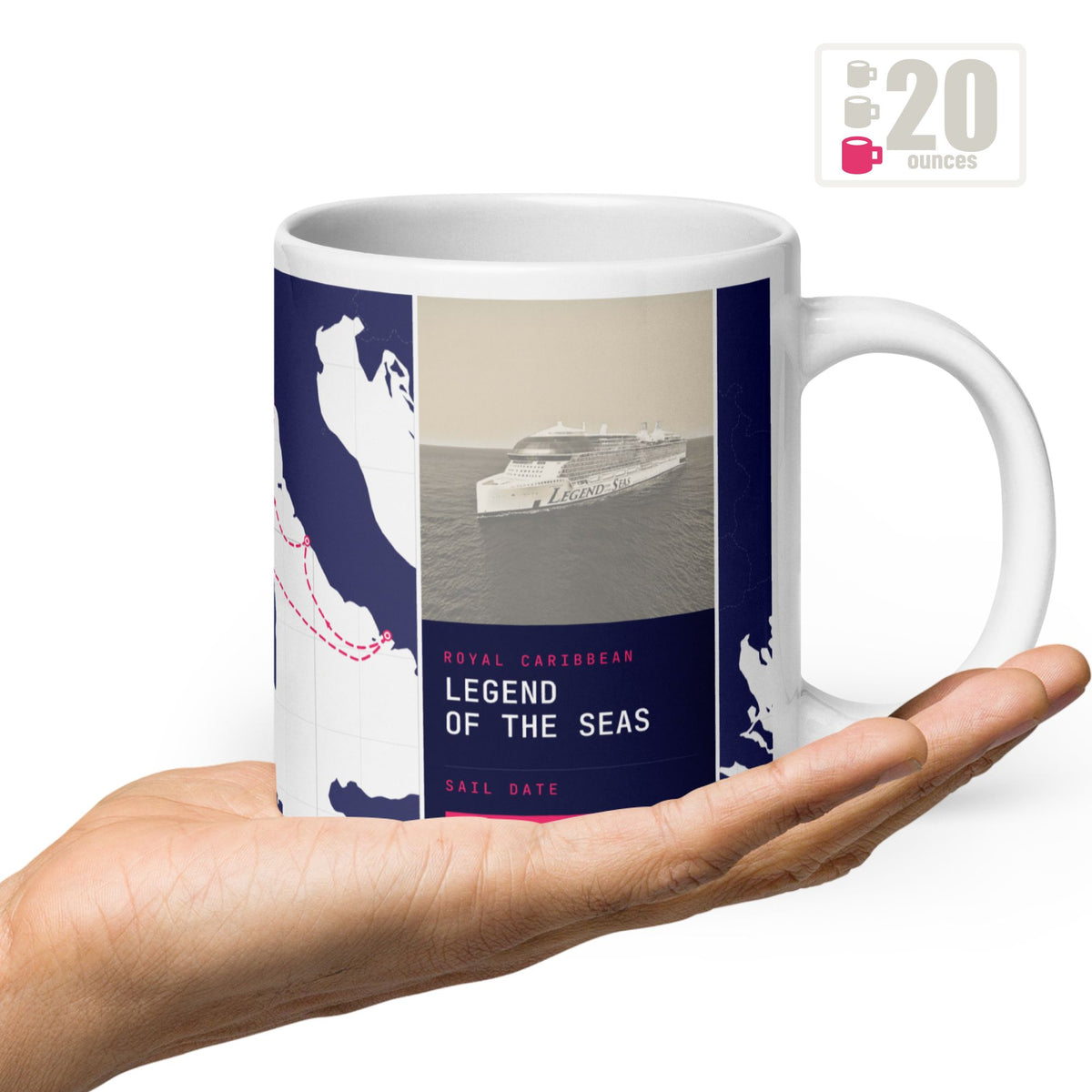 20 oz custom cruise coffee mug