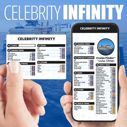 Deck Finder Cards - Celebrity Infinity