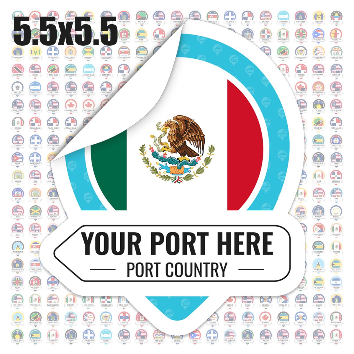 Cruise Port Badges | Stickers for All Cruise Ports