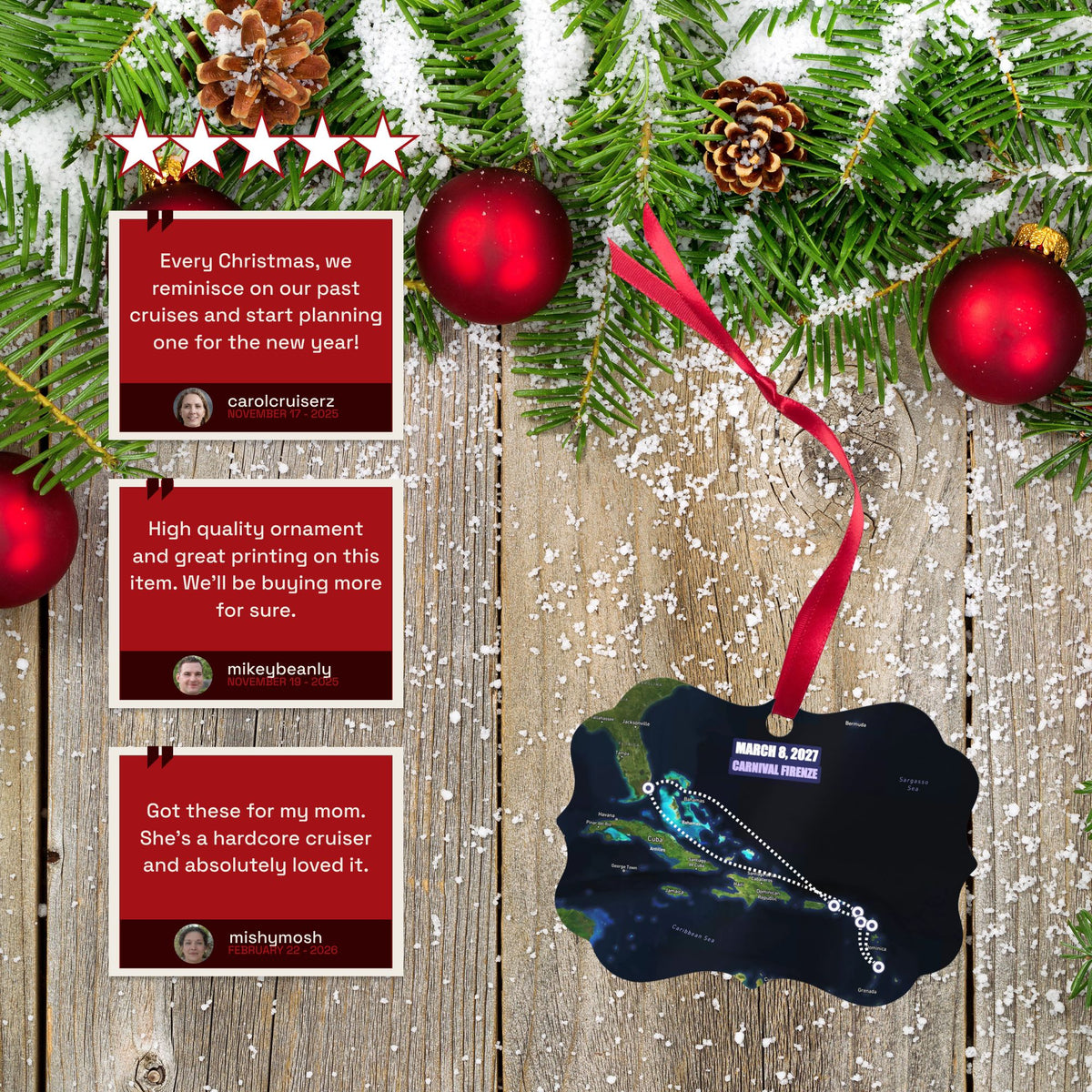 cruise gift ideas ornament satellite