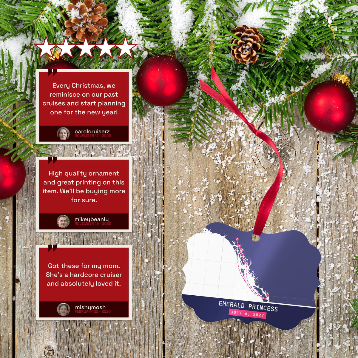 cruise gift ideas ornament white