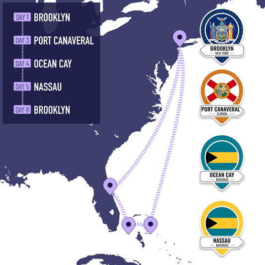 Cruise Port Badges | Stickers for All Cruise Ports