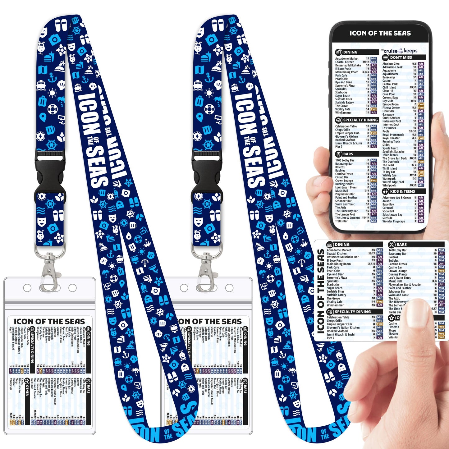 Icon of the Seas Cruise Lanyards