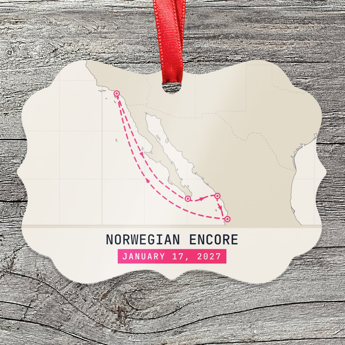 cruise ornament metal cream