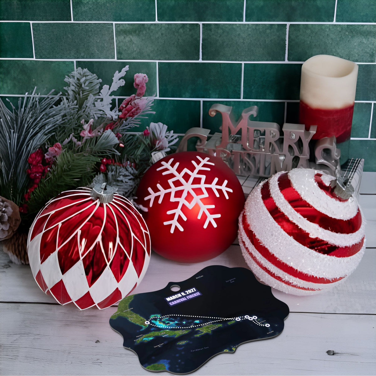 cruise ornaments personalized satellite