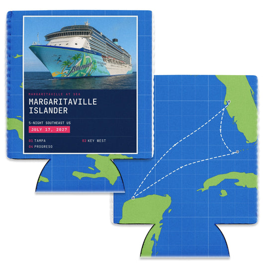 custom can cooler cruise itinerary map