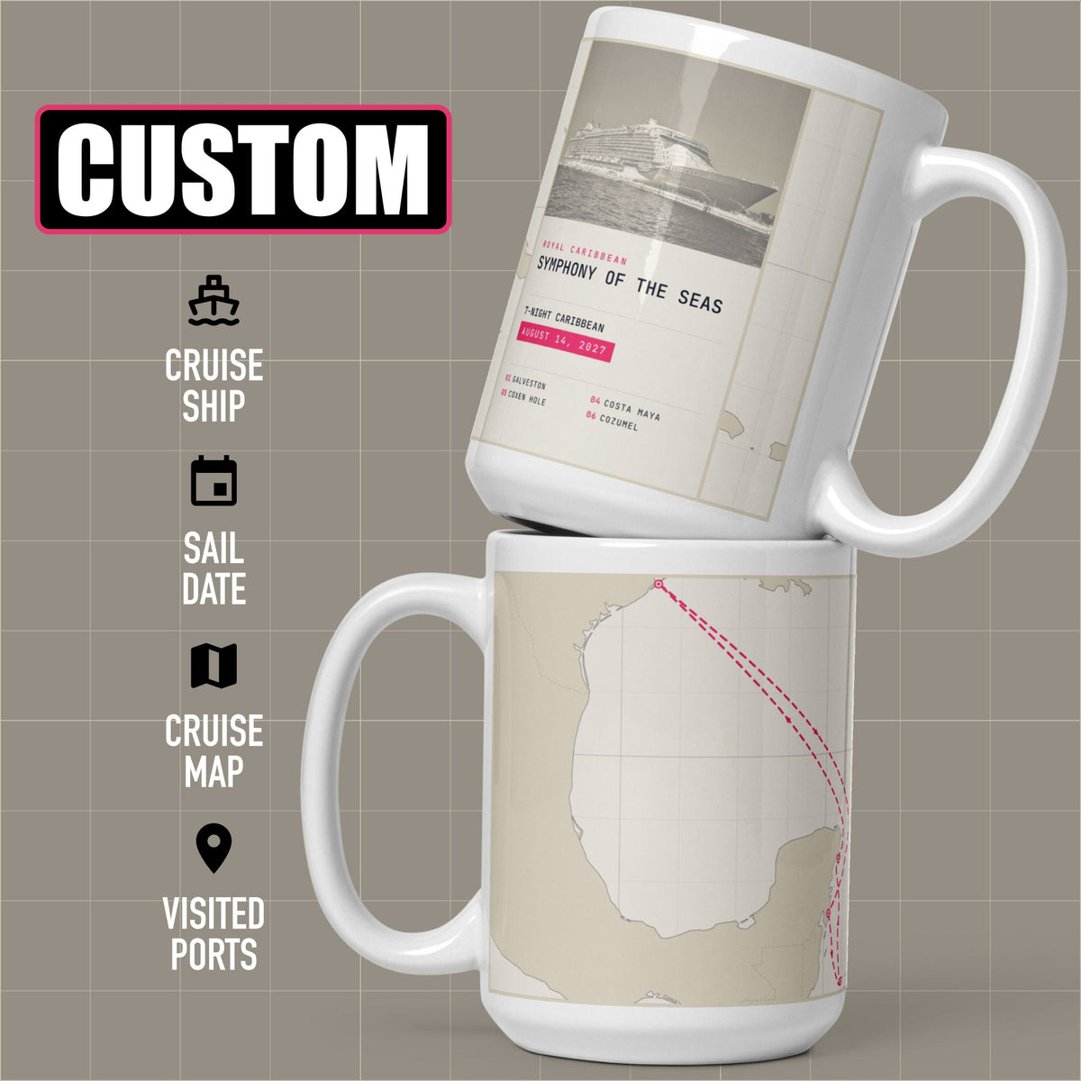 custo  cruise gifts coffee mug