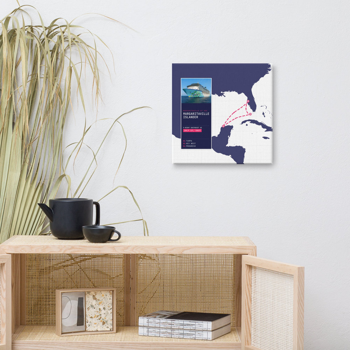 custom cruise gifts canvas print white