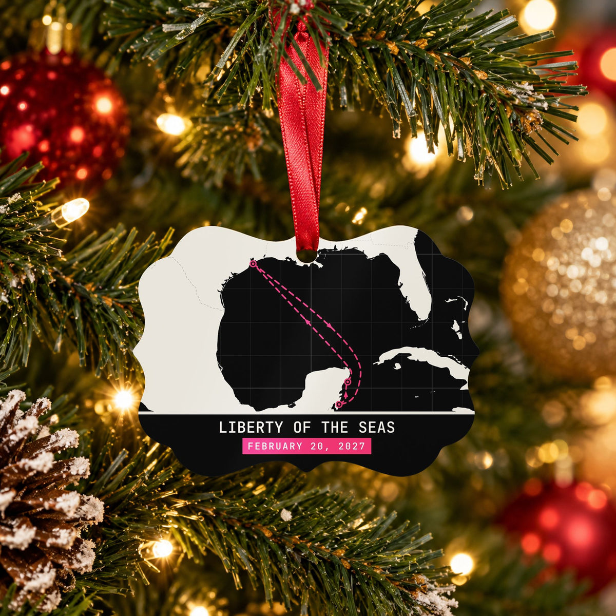 custom cruise gifts ornament black