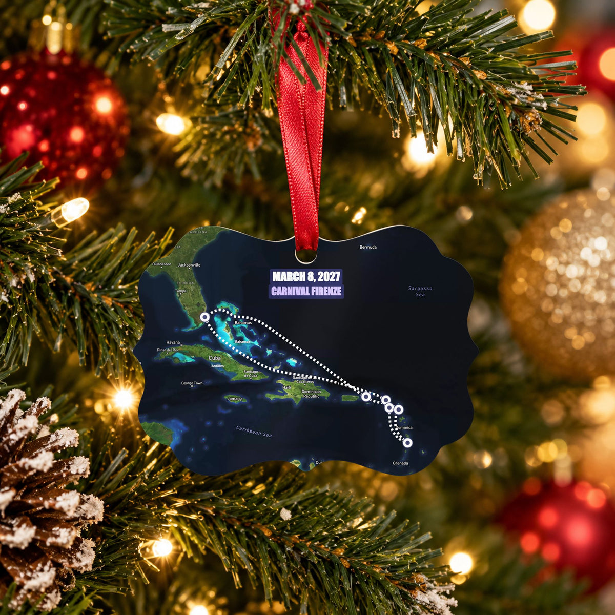 custom cruise gifts ornament satellite