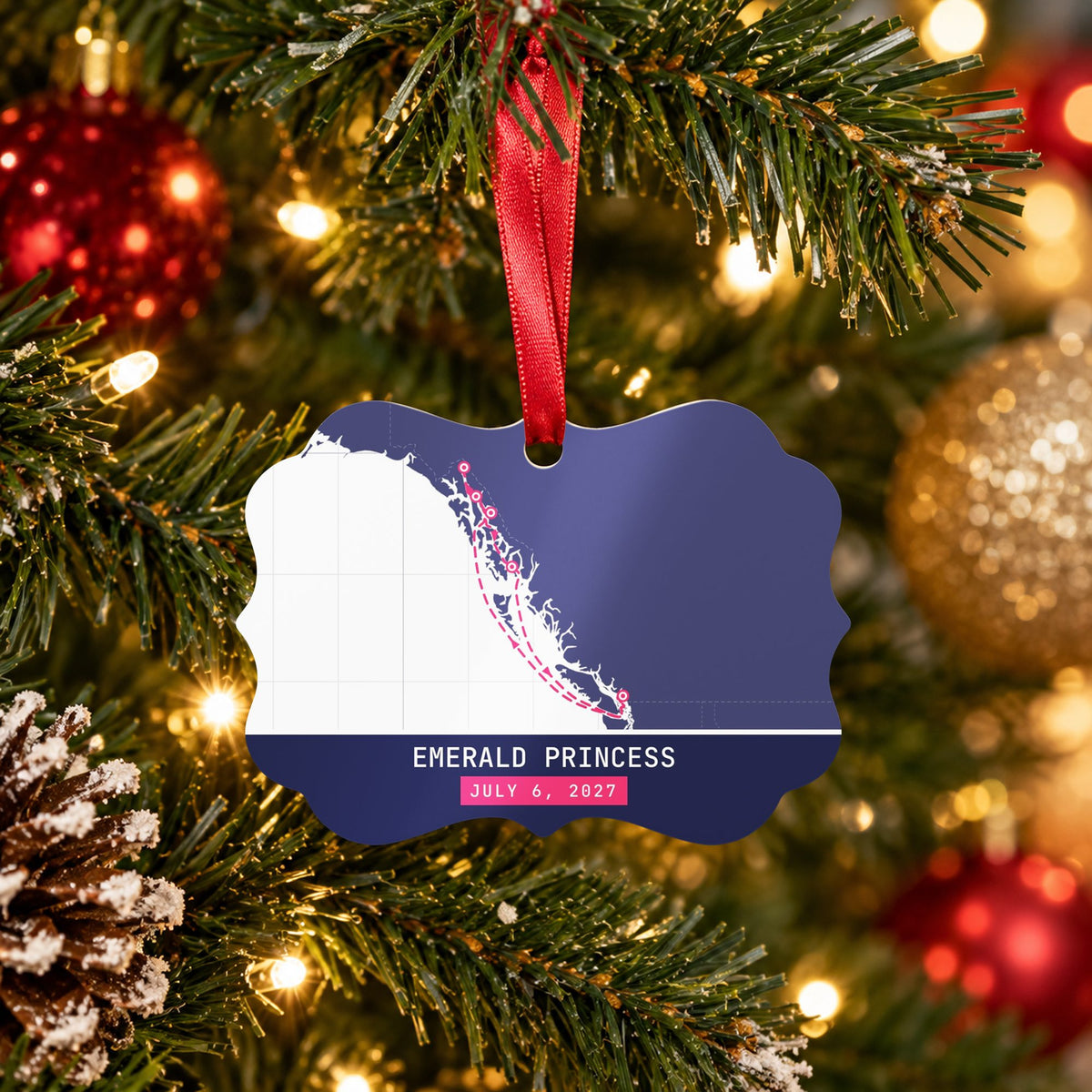 custom cruise gifts ornament white
