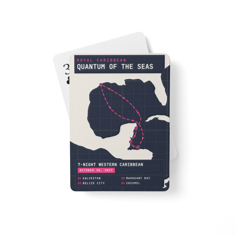 Cruise Itinerary Playing Cards
