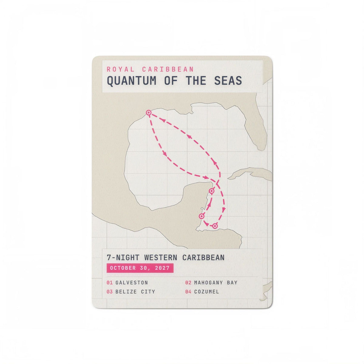custom cruise items deck of cards