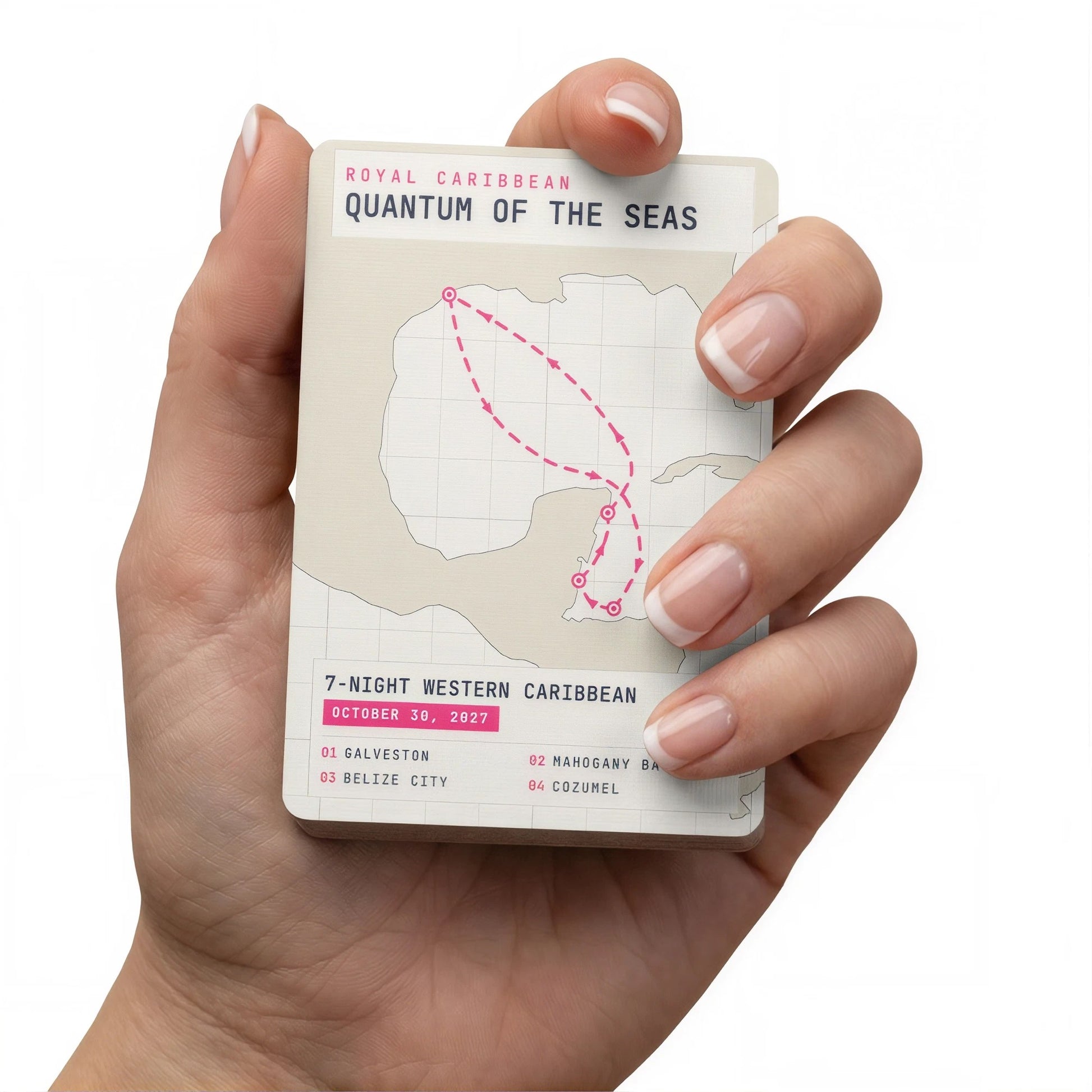 Custom Cruise Cards with Itinerary and Ships