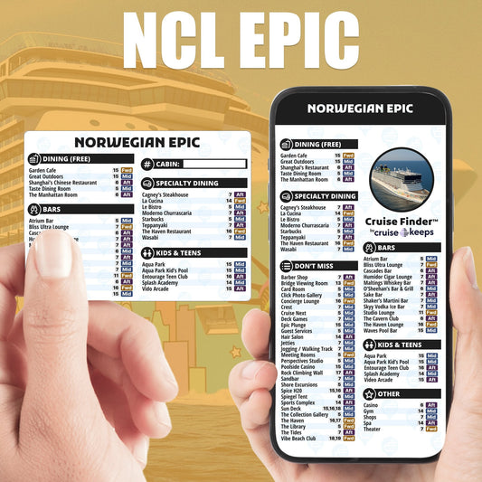 Norwegian Epic Deck Finder Cards Venue Locator