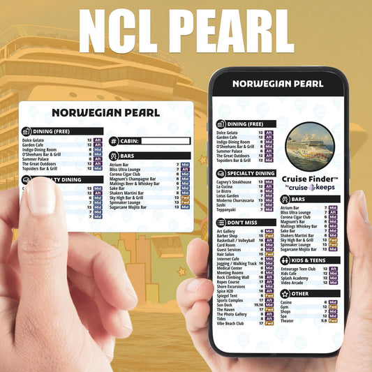 Norwegian Pearl Deck Finder Cards Venue Locator