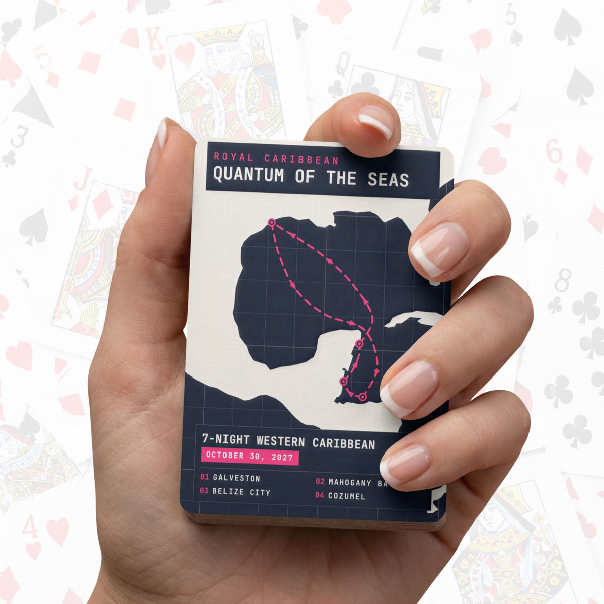 custom cruise gifts playing cards